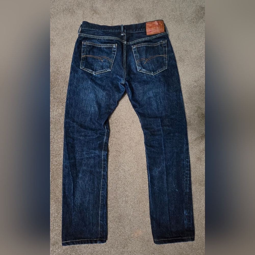 D'Artisan selvedge jeans. Waist 31", 37.5" Outseam, 28.5" Inseam.